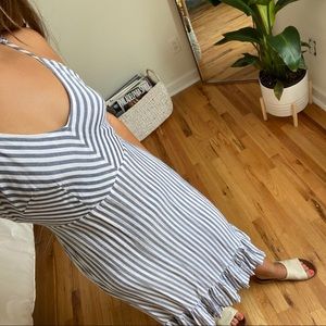 Open back maxi dress